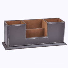 Faux Leather Desktop Organizer / Desktop Sorter